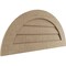 Ekena Millwork Timberthane Rough Cedar Half Round Faux Wood Non-Functional Gable Vent, Primed Tan, 36"W x 18"H GVURHR36X18DRCPR - alternate 4